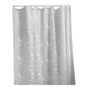 Cort.p/baño,Polieti,2Tonos,c/gan,blanca,12ojales"SABELCORT"