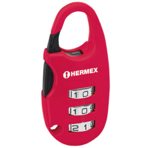Candado combinación p/valija 25mm,Blister "HERMEX" CMA-3C