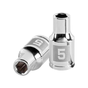 Dado milimétrico 1/4" 6 puntas de 5mm. "TRUPER" D-1405-M