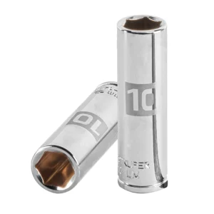 Dado largo milimétrico 1/4" 6puntas de 10mm"TRUPER"D-1410-LM