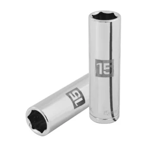 Dado largo milimétrico 1/2" 6 puntas 15mm"TRUPER" D-1215-ML