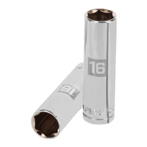 Dado largo milimétrico 1/2" 6 puntas 16mm"TRUPER" D-1216-ML