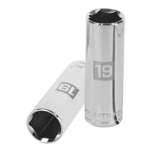 Dado largo milimétrico 1/2" 6 puntas 19mm "TRUPER" D-1219-ML