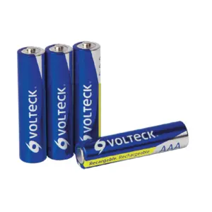 Pila recargable"AAA"Bl.4un,600mAh "VOLTECK"RE-AAA2 x blister