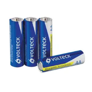 Pila recargable"AA"Bl.4un,1300mAh"VOLTECK"RE-AA2 x blister