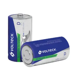 Pila recargable "D" Bl.2un,4000mAh "VOLTECK" RE-D x blister