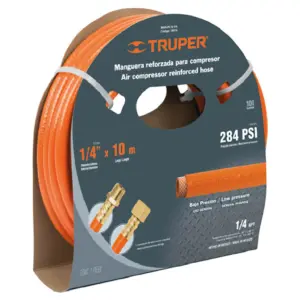 Manguera PVC p/pist.B.Presi.1/4""TRUPER"MANPI5-1/4X rollo5mt