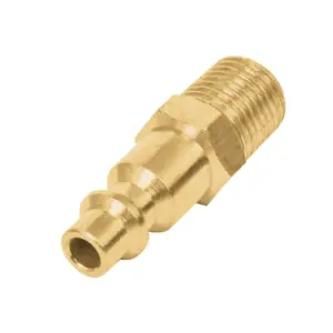 Conector rápido macho bronce 1/4"      "TRUPER" CORAL-MA-1/4