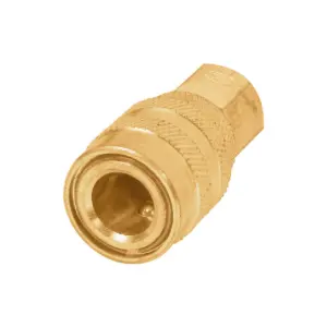 Conector rápido Universal bronce p/compresor  "TRUPER" CORUM