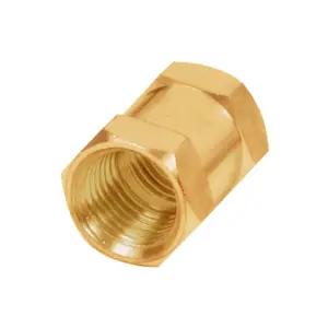 Cople hembra de bronce 1/4"                   "TRUPER" COPLE