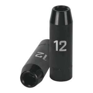 Dados de impacto largo,encastre ½"de 12mm"TRUPER"D-7312-ML
