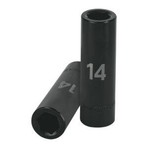 Dados de impacto largo,encastre ½"de 14mm "TRUPER"D-7314-ML