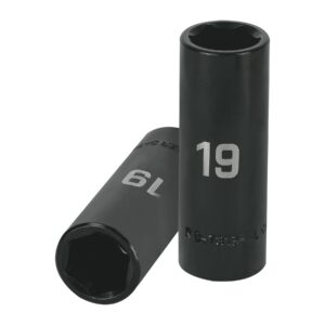 Dados de impacto largo,encastre ½"de 19mm "TRUPER"D-7319-ML