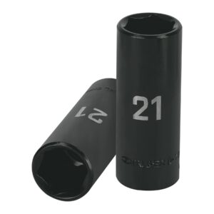 Dados de impacto largo,encastre ½"de 21mm "TRUPER"D-7321-ML