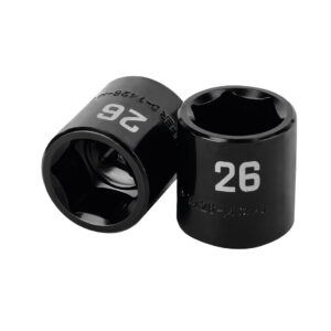 Dados de impacto,encastre ½" de 26mm "TRUPER" D-7426-M