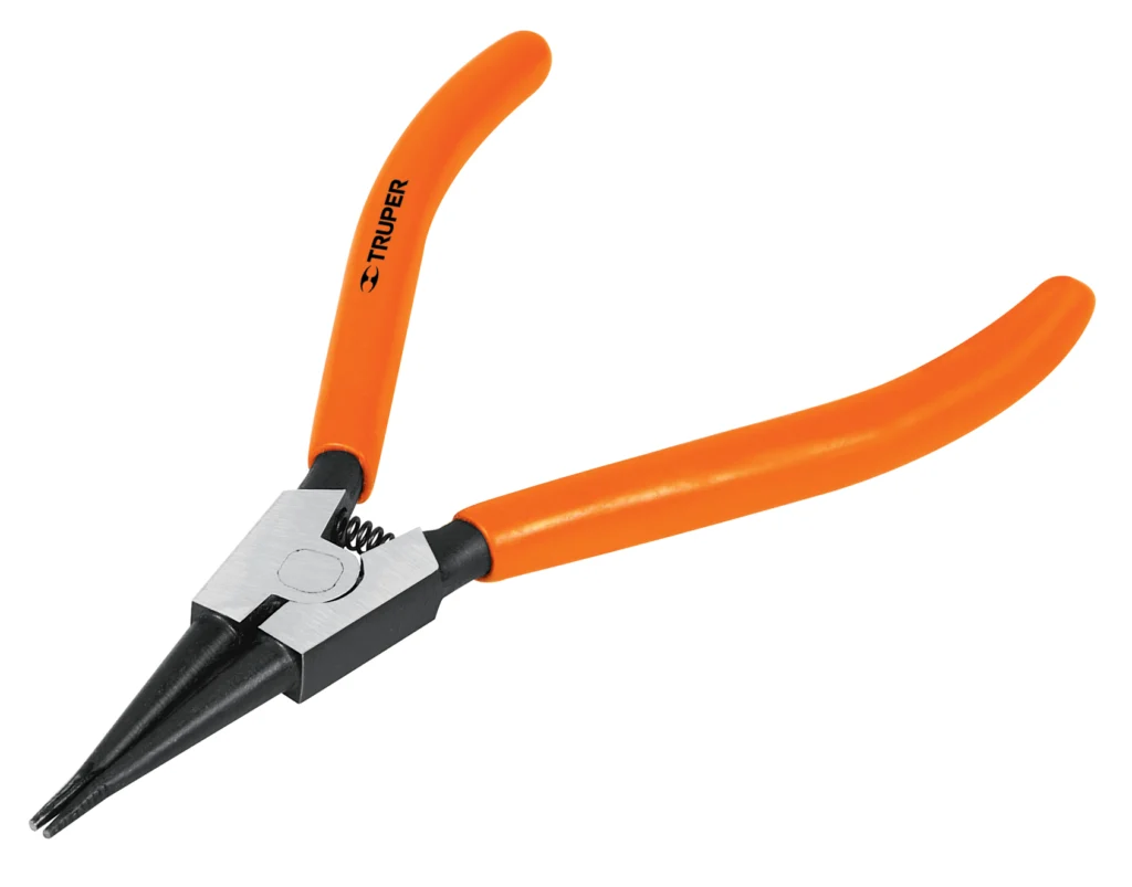 Pinza para seguros (Seeger) 7" exterior recto "TRUPER"PA-368