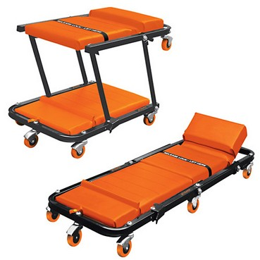 Camilla - Banco p/mecánico c/ruedas,colchón "TRUPER" CATA-48