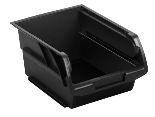 Caja ordenad.apilable negra 16.5x10.5x7.5cm"TRUPER" GAV-2