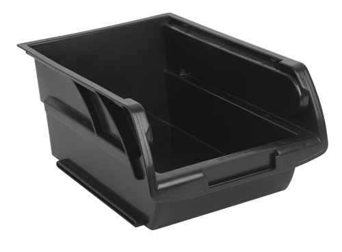 Caja ordenad.apilable negra 34x21x15cm"TRUPER" GAV-4