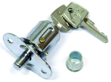 Cerradura p/puerta corrediza botón,34.7mm "PAPAIZ" 421/35Cr