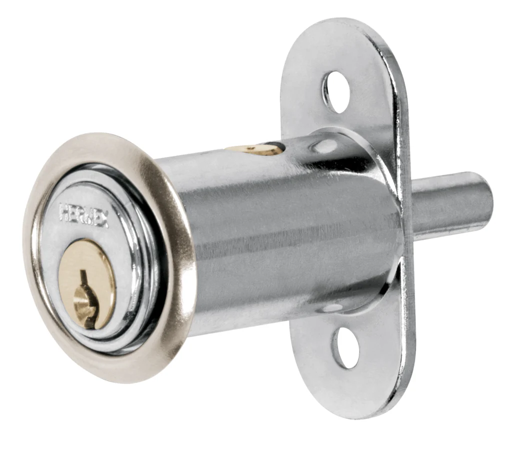 Cerr.p/puerta corrediza botón,crom,41mm,Mod20"HERMEX"CM-20C