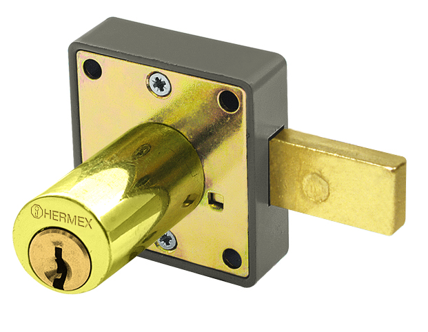 Cerrad.p/mueble Bron.Long.cilindro 36mm Bli"HERMEX" CM-25L