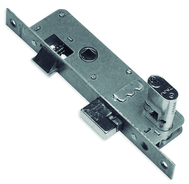 Cerradura puerta de aluminio, c/cilindro "PAPAIZ" Mod. 323