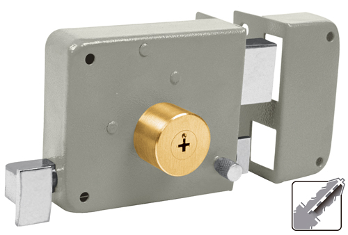 Cerr.sobrep.p/puert.der(hasta 40mm)llave tetra"HERMEX"CS-85D