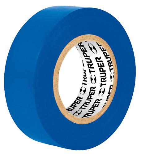 Cinta aisladora 19mm.x9mt. Azul (V x mult.8u) "TRUPER" M-22Z