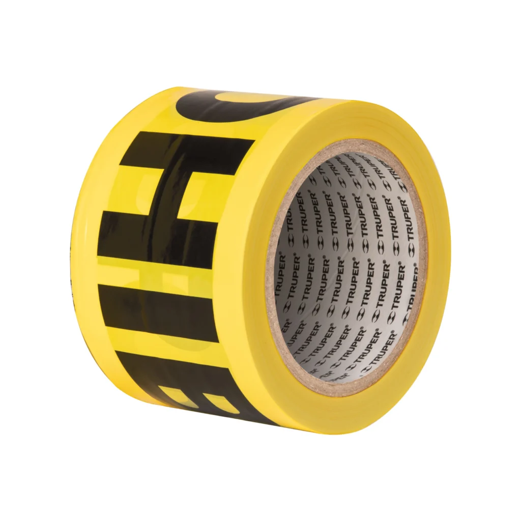 Cinta amaril c/leyendaPROHIBIDO(100 Mt)"TRUPER"CIDE-103