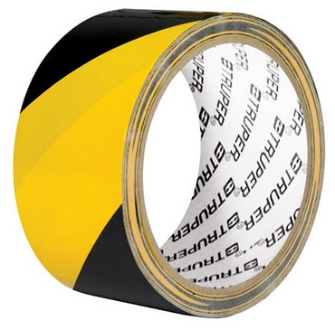 Cinta señalización(amarilla-negra)33mtx48mm"TRUPER"CIPRE-33A