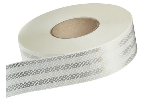 Cinta reflectiva p/camiones Blanca 5cm x 45.7mt  "HX"