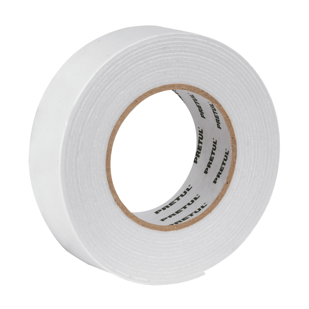 Cinta d/faz es.blanca(Sop1Kg/in2)19mmX1.5mt"PRETUL"CDC-1915P