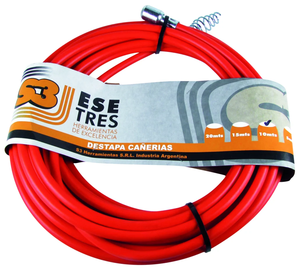 Cinta destapacaños plástica 10mt "S3" 10014