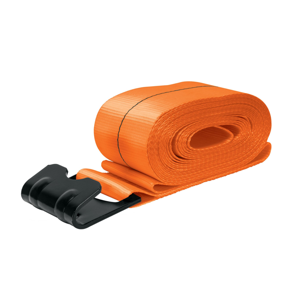 Banda c/gancho plano, p/catraca  4"x9m "TRUPER" MAL-B3P