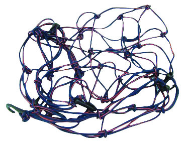 Red elástica p/camioneta 1x1mt.Ganchos polipropil."SLENDER"