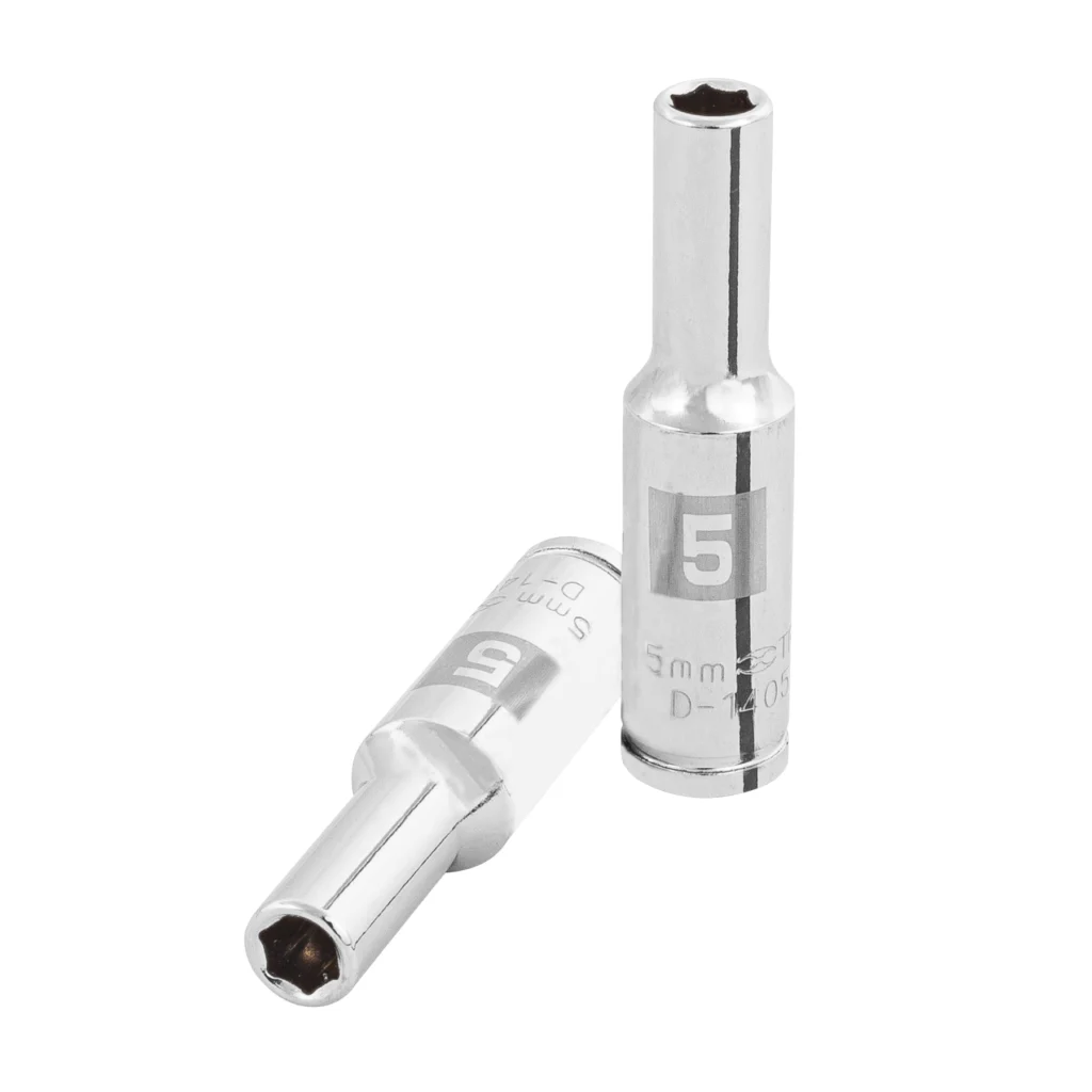 Dado largo milimétrico 1/4"6 puntas de 5mm"TRUPER" D-1405-LM