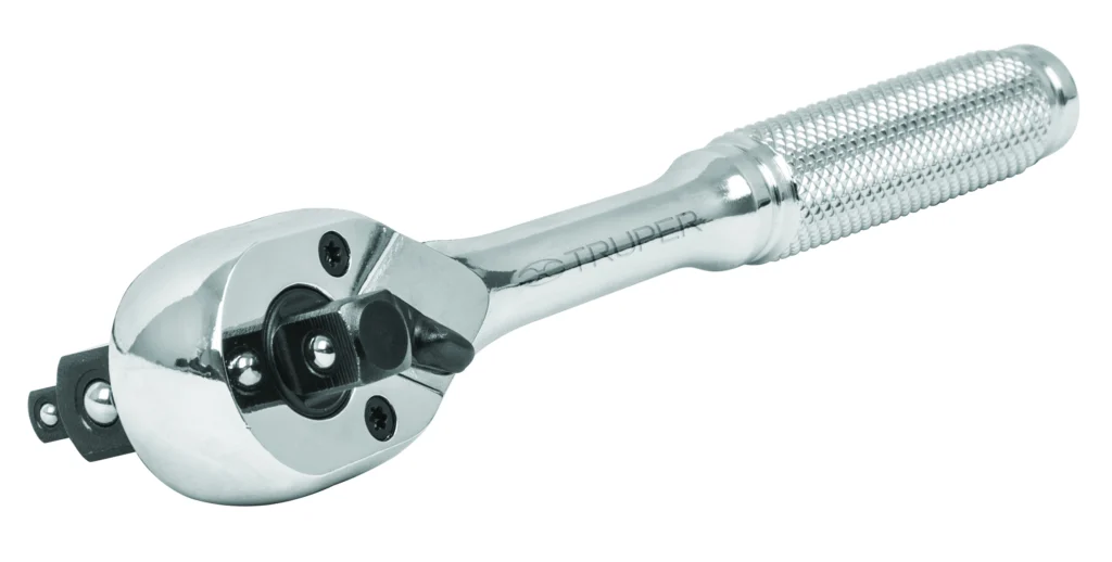 Catraca c/crick triple cuadro,enc.¼,3/8,½" "TRUPER" M-1412