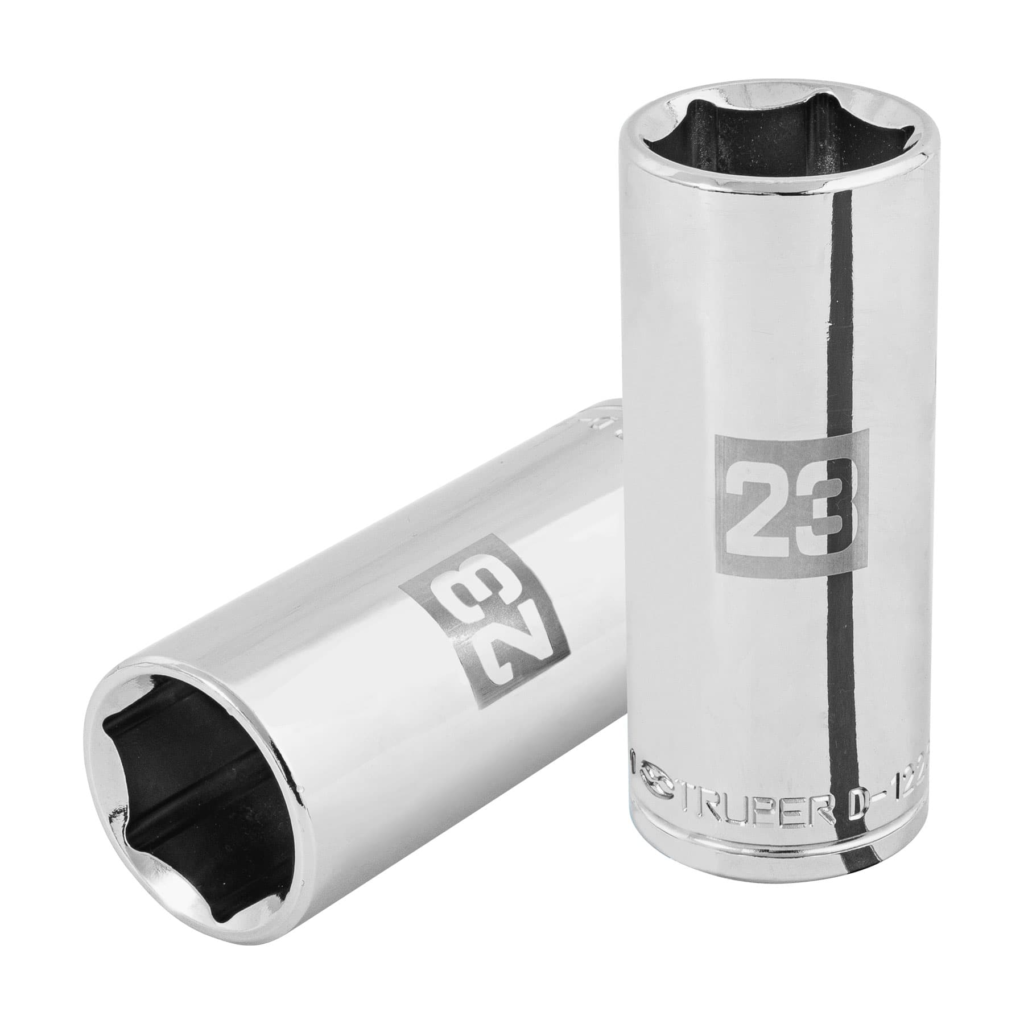 Dado largo milimétrico 1/2" 6 puntas 23mm "TRUPER" D-1223-ML