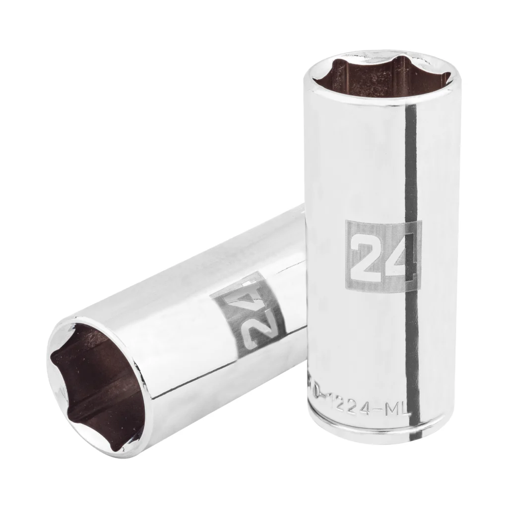 Dado largo milimétrico 1/2" 6 puntas 24mm "TRUPER" D-1224-ML