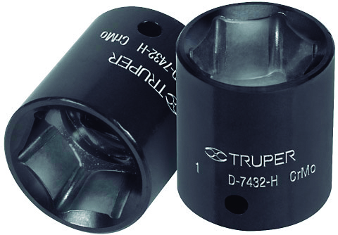 Dados de impacto,encastre ½" de 1 1/4" "TRUPER" D-7440-H