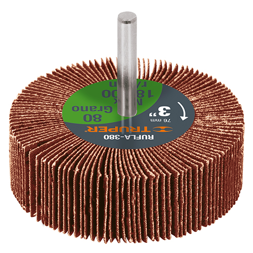 Aban.c/lámin(mini-flex),D:75mm,Gr.40 "TRUPER" RUFLA-340