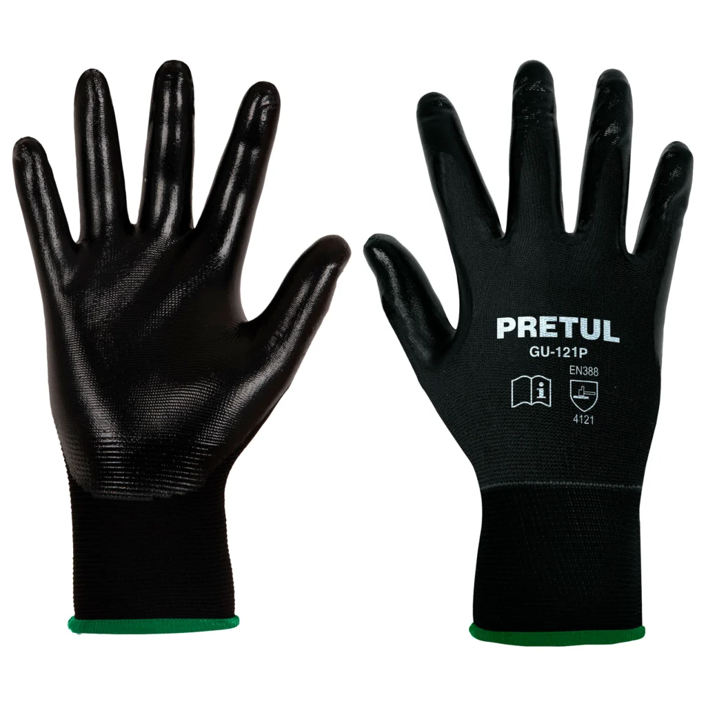 Guantes mecánico nylon-palma nitrilo T:CH"PRETUL"GU-121P