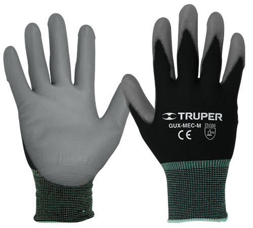 Guantes mecánico nylon-palma poliuretano T:CH "TRUPER"GU-111