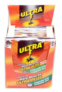 Matamoscas"ULTRA" Pum - Despachador c/18sachets 30 gr. c/u