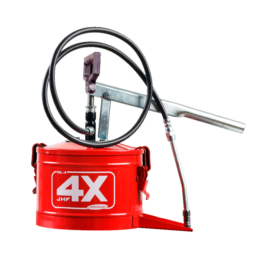 Engrasador manual"chiva"4kg Mang.rayón1.30mt"HYDRONLUBZ"HL-4