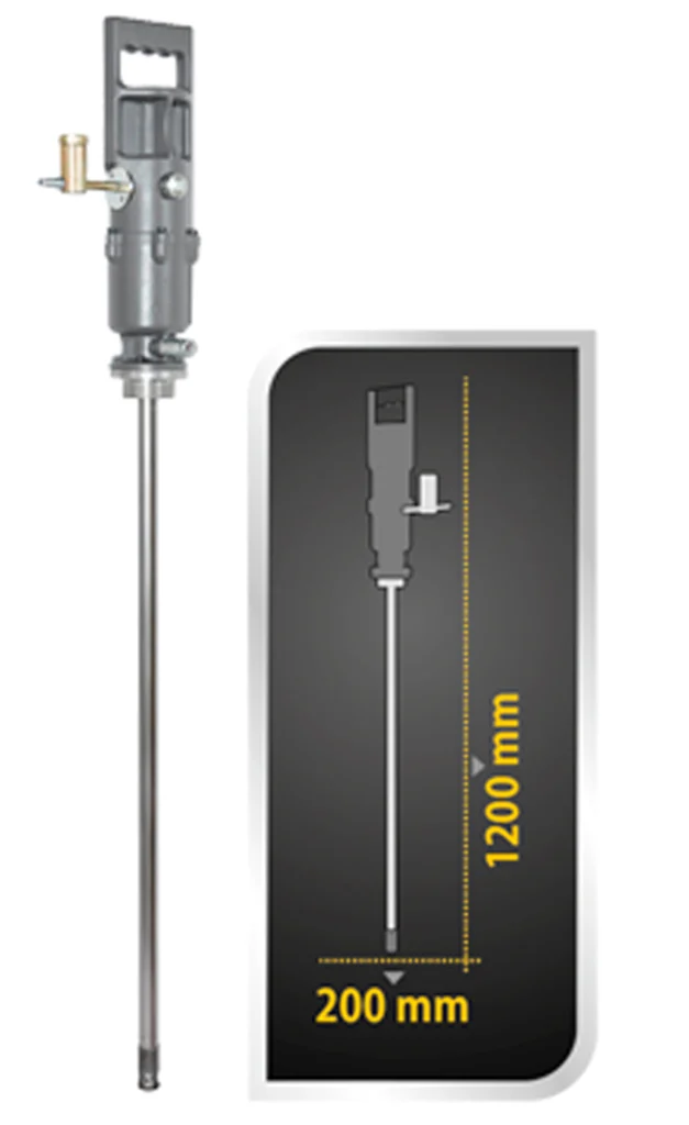 Cabezal neumático,caudal continuo,p/tambor 200kg"JIT"01-0146