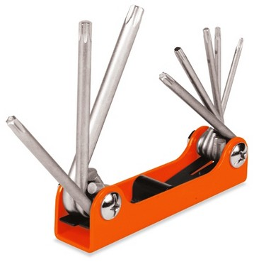 Jgo 8 llaves Torx T9-T40 tipo navaja "TRUPER"TORX-8