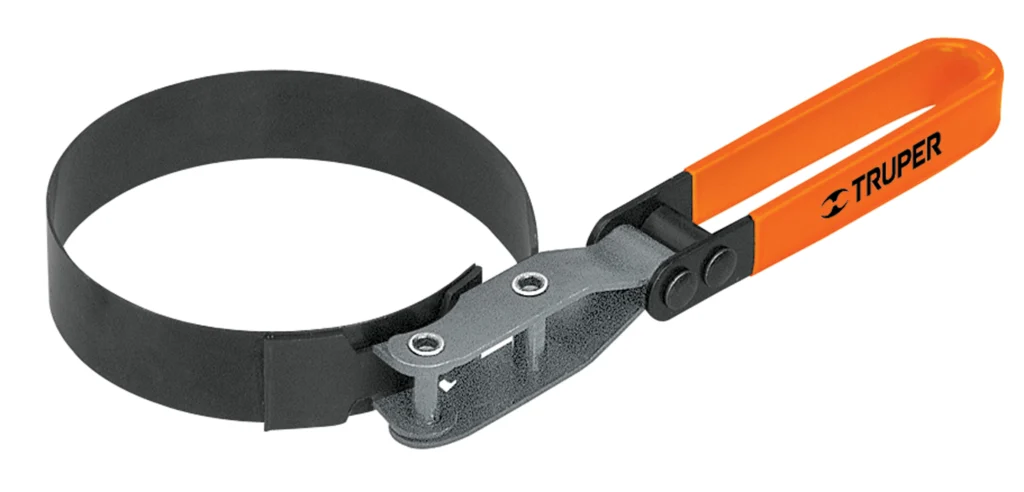 Llave p/filtro aceite fleje acert,80 a 95mm"TRUPER"LF-10