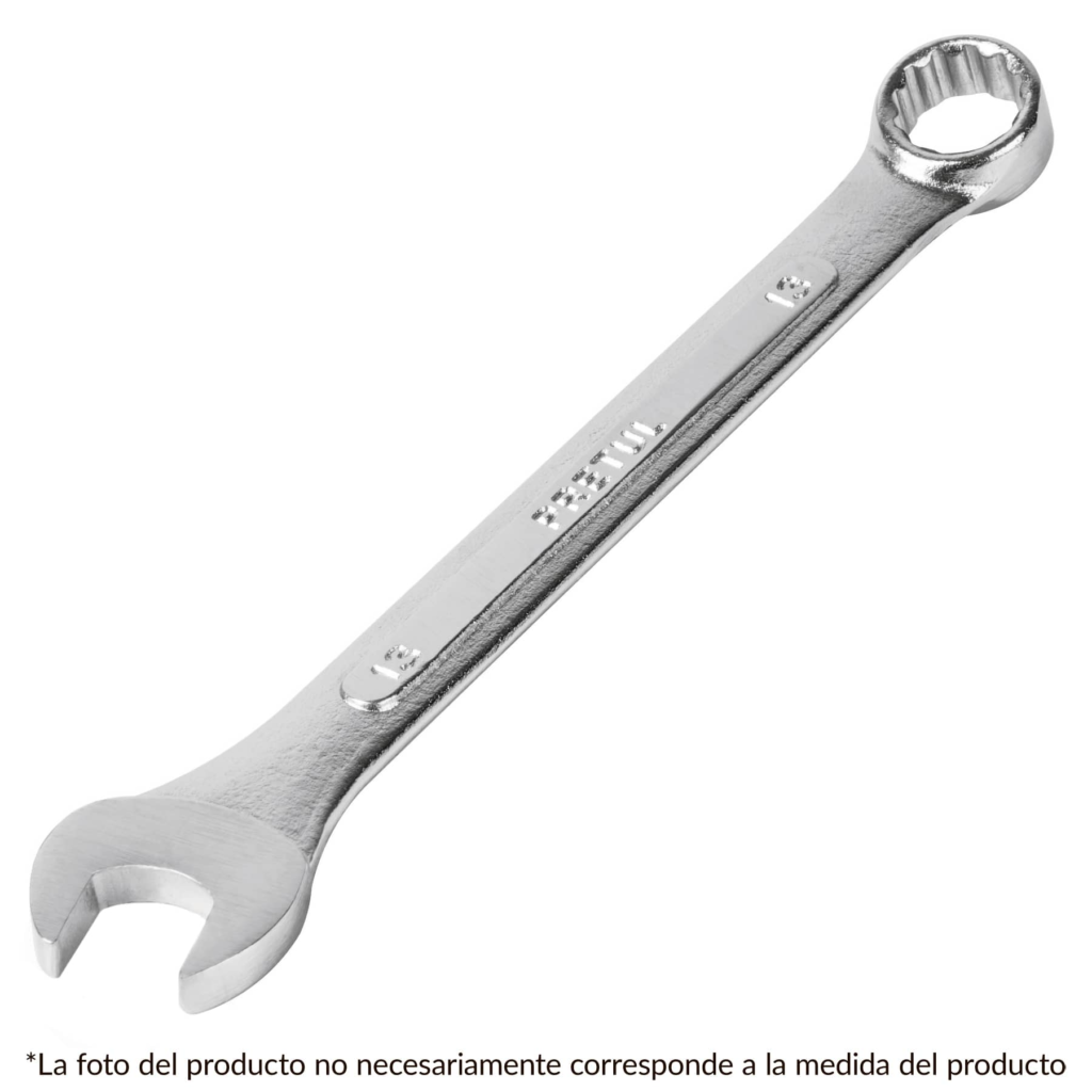 Llave combinada 15mm Cromo-Vanadio"PRETUL"LL-2015MP